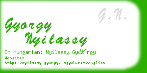 gyorgy nyilassy business card